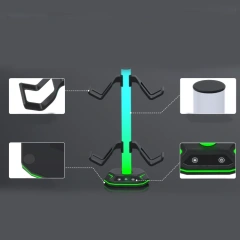 Multi-functional RGB Light Headphone Stand Controller Holder & Headset Holder for Xbox One/PS5 Controller Headset Display Stand