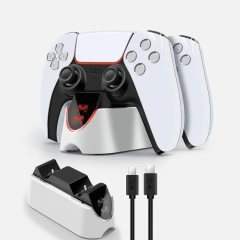 Dual Charge Fast Charger Joystick Charging Station For PS5 Controller Charging Dock Base