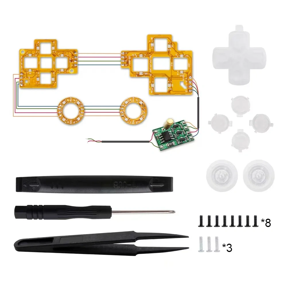 Joysticks ABXY D-Pads LED Kit Board For PS4/PS5/Xbox One S Controller Thumbstick Trigger Buttons Board