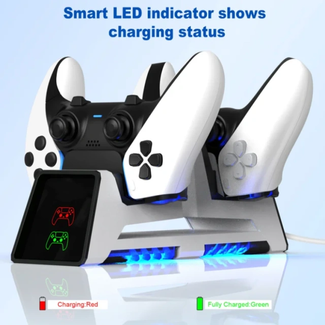 Multi-functional Charging Stand Dock For PS5/Edge Controller Charger For PS VR2 Controller Earphone Helmet Storage Stand