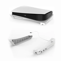 Horizontal Storage Racks For PS5 Drive/Digital With 4 USB Portable Holder For PS5 Console Horizontal Bracket Base