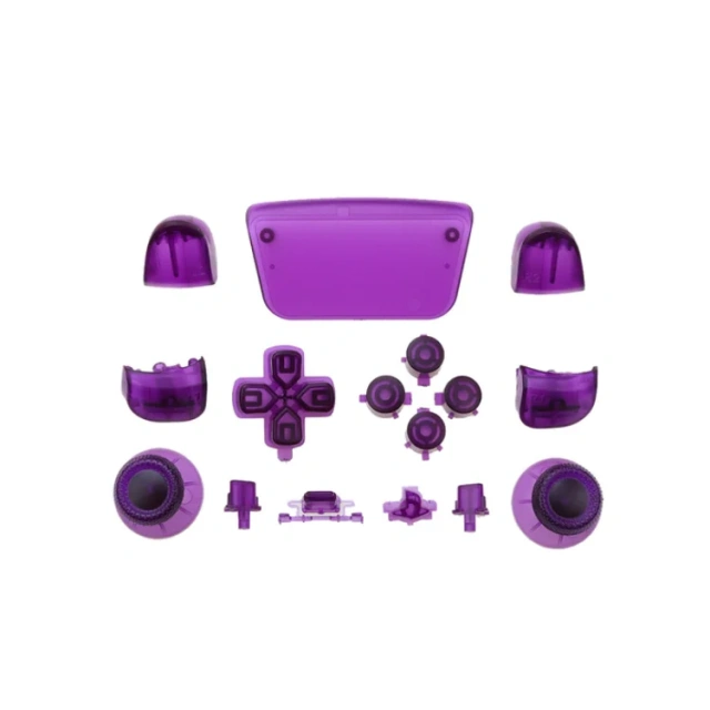 Transparent R1 L1 R2 L2 Full button set for Play station 5 for PS5 controller clear joystick buttons mod set button