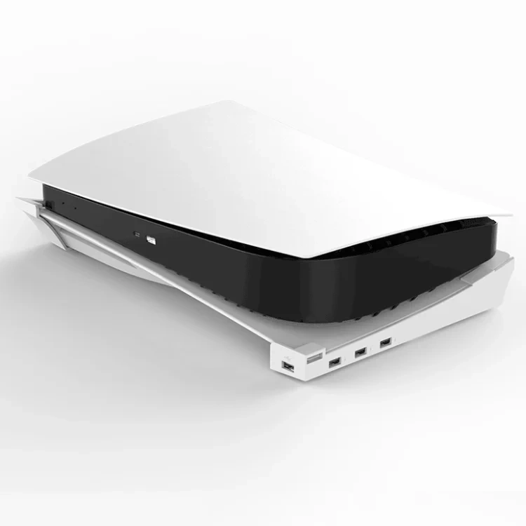 Horizontal Storage Racks For PS5 Drive/Digital With 4 USB Portable Holder For PS5 Console Horizontal Bracket Base