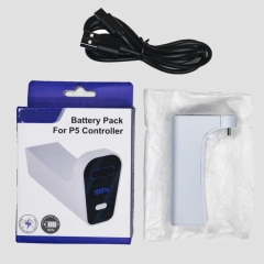Battery Pack For PS5 Controller Power Bank  with Range Display Charging Battery Handle External Back Clip Charging Pack