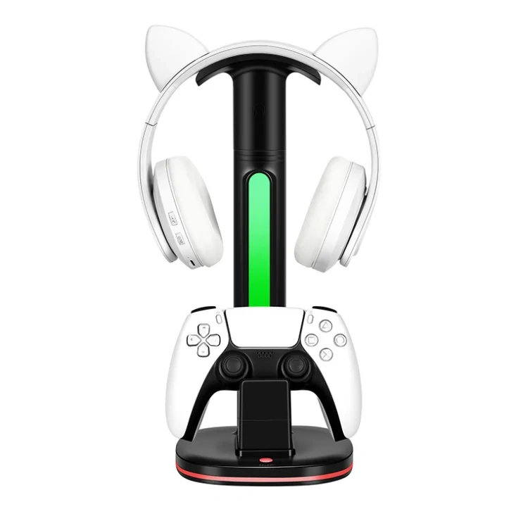 Data chable Charging Stand With Headphone Display Bracket For PS5 Controller Charger Charging Stations