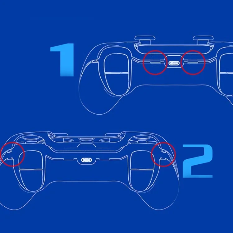 second-generation PC transparent controller crystal case for ps5 wireless controller protective cover