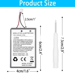 2650mAh high-capacity lithium battery built-in  Battery Replacement  for PS5 controller Battery