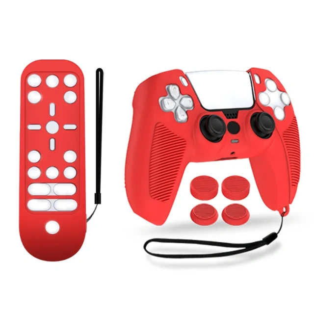Anti-slip Gamepad Protective Silicone Case Set For Playstation 5 Controller For PS5 Remote Controller