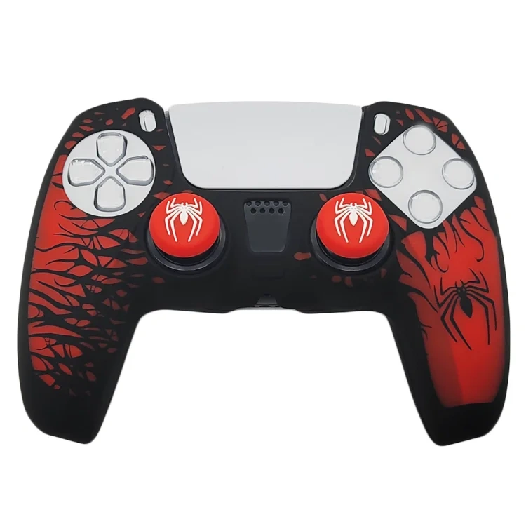 Protective Skin Case for Play station 5 for PS5 Controller Cover Skin Silicone Case Grips with Joystick Caps