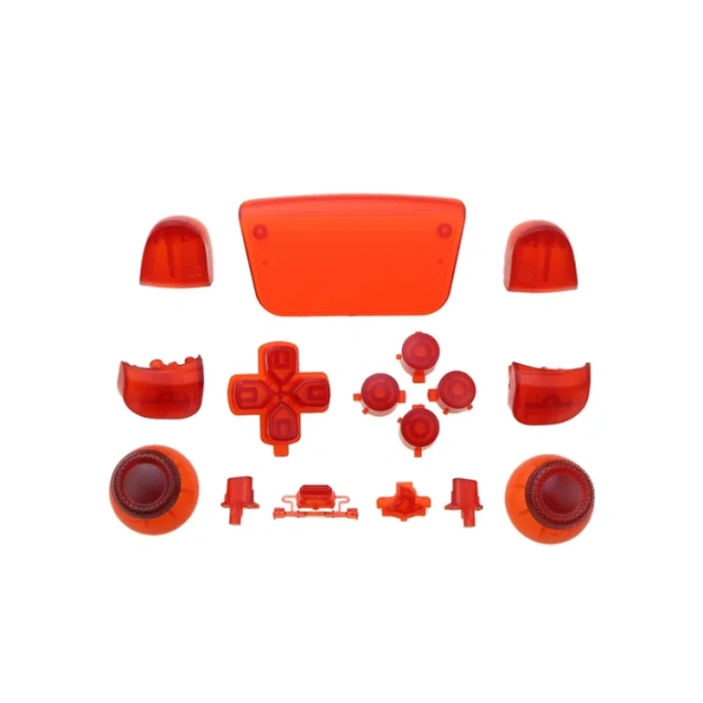 Transparent R1 L1 R2 L2 Full button set for Play station 5 for PS5 controller clear joystick buttons mod set button