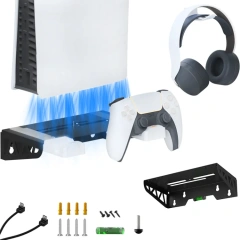 charging host wall bracket headphone hanger for PS5 slim Host wall storage bracket handle