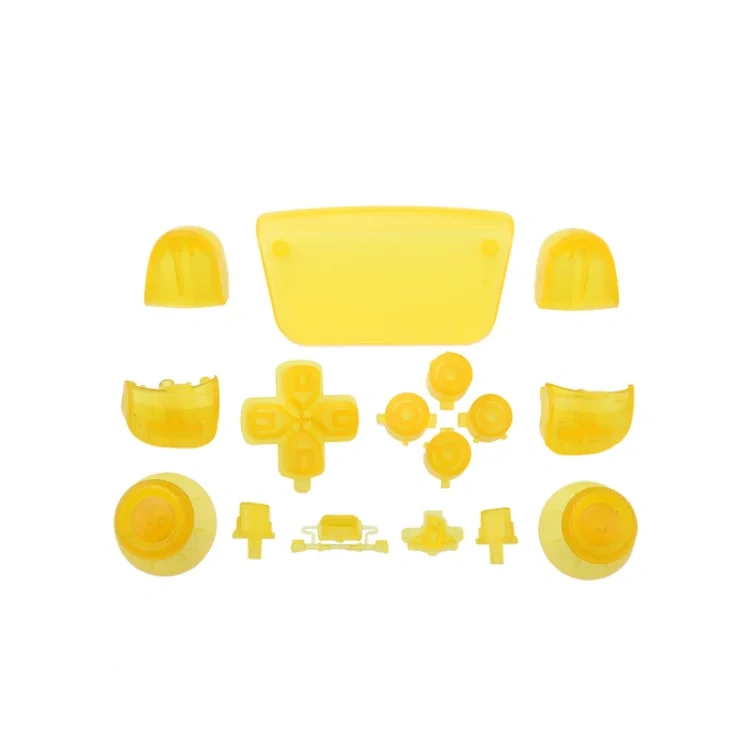 Transparent R1 L1 R2 L2 Full button set for Play station 5 for PS5 controller clear joystick buttons mod set button