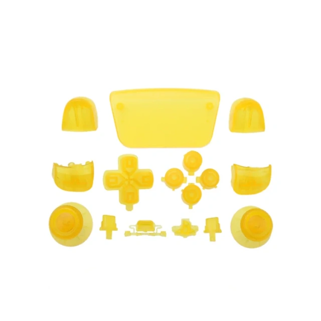 Transparent R1 L1 R2 L2 Full button set for Play station 5 for PS5 controller clear joystick buttons mod set button