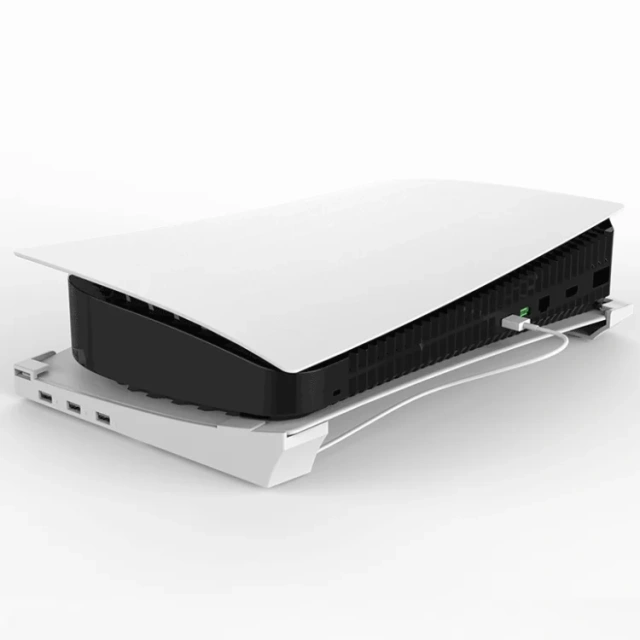 Horizontal Storage Racks For PS5 Drive/Digital With 4 USB Portable Holder For PS5 Console Horizontal Bracket Base