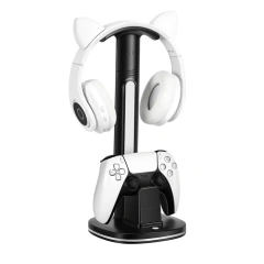 Data chable Charging Stand With Headphone Display Bracket For PS5 Controller Charger Charging Stations