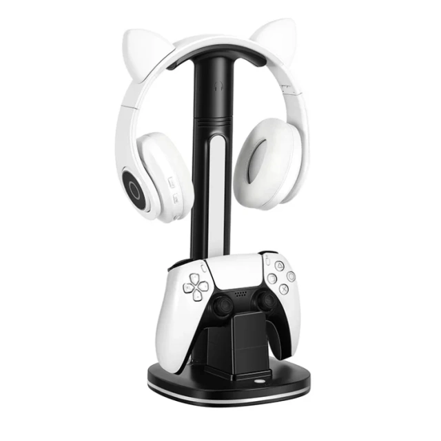 Data chable Charging Stand With Headphone Display Bracket For PS5 Controller Charger Charging Stations