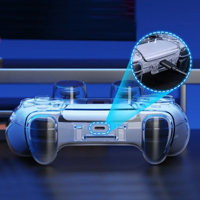 Transparent Crystal Case Magnetic Protective Shell Cover for PS5 Controller Protector Cover Clear Case