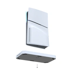 dual seat charging headphone handle hook hanging bracket charging base for ps5 slim Host multi functional cooling base