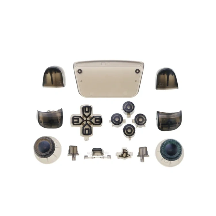 Transparent R1 L1 R2 L2 Full button set for Play station 5 for PS5 controller clear joystick buttons mod set button
