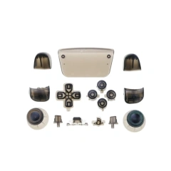 Transparent R1 L1 R2 L2 Full button set for Play station 5 for PS5 controller clear joystick buttons mod set button