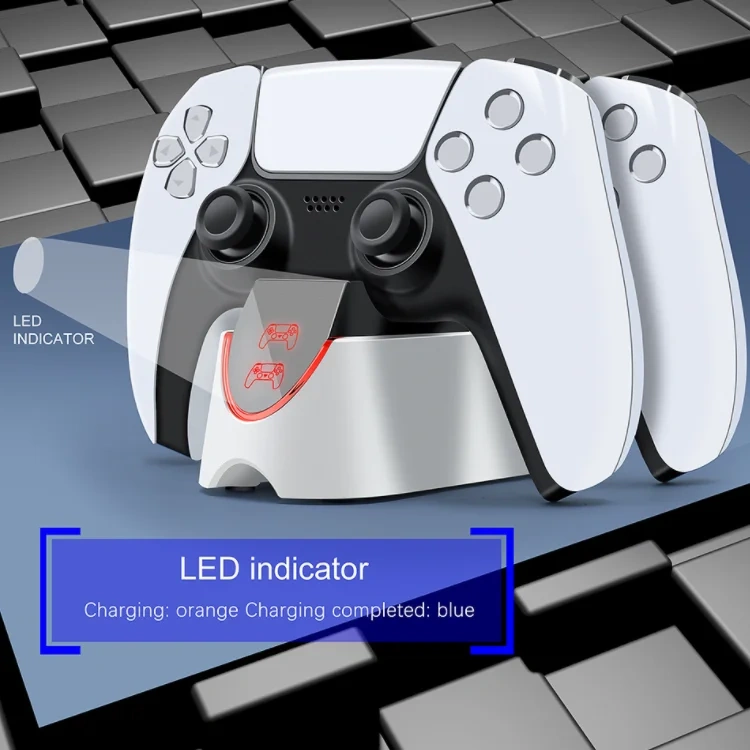 Dual Charging Gamepad Charger Base For PS5 Fast Charging Game Controller Charger Stand