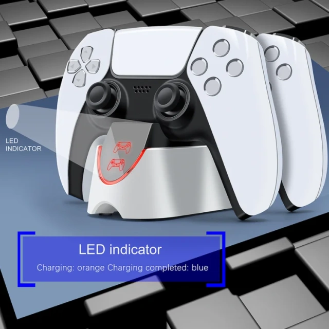 Dual Charging Gamepad Charger Base For PS5 Fast Charging Game Controller Charger Stand