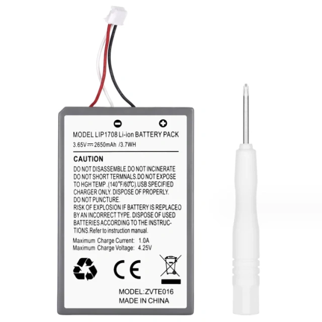 2650mAh high-capacity lithium battery built-in  Battery Replacement  for PS5 controller Battery