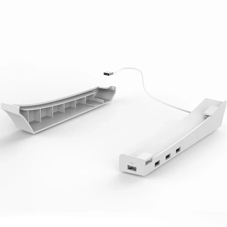 Horizontal Storage Racks For PS5 Drive/Digital With 4 USB Portable Holder For PS5 Console Horizontal Bracket Base
