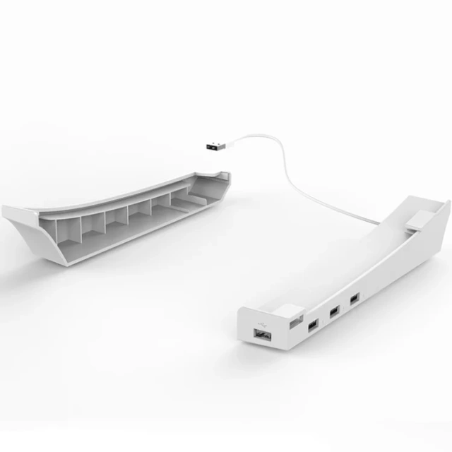 Horizontal Storage Racks For PS5 Drive/Digital With 4 USB Portable Holder For PS5 Console Horizontal Bracket Base