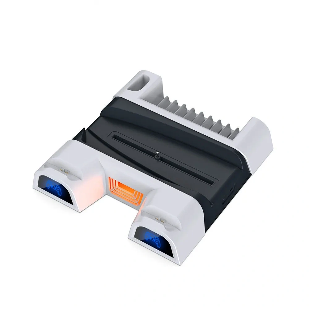 PS5 Console Cooling Fan Stand Ps5 Controller Charger Station Game Disc Storage Bracket Stand Cooling Fan