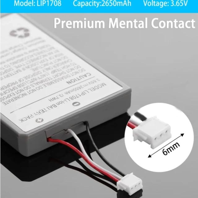 2650mAh high-capacity lithium battery built-in  Battery Replacement  for PS5 controller Battery