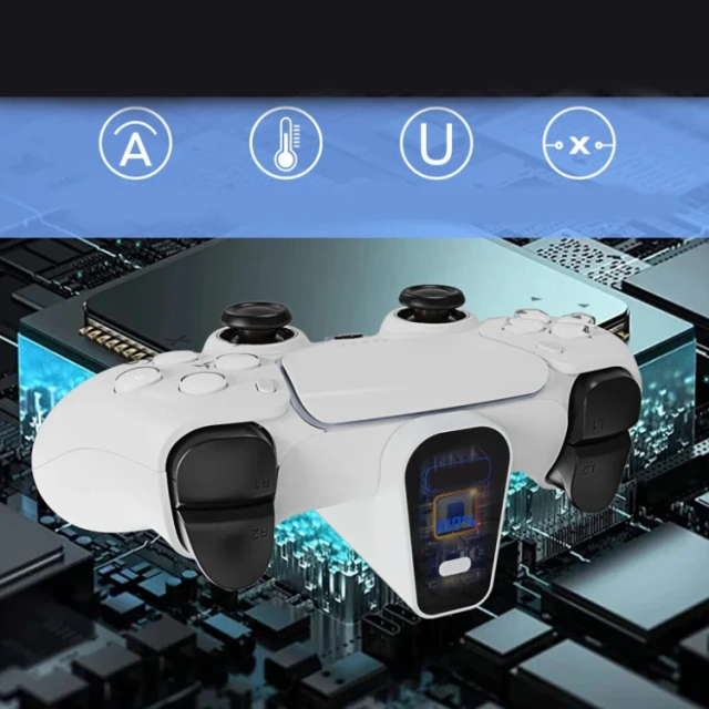 Battery Pack For PS5 Controller Power Bank  with Range Display Charging Battery Handle External Back Clip Charging Pack