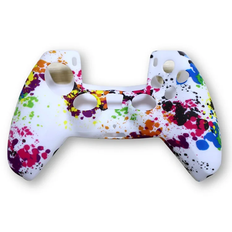 Camouflage Case Cover for PS5  Game Controller Handle Sleeve  Silicone Protective Case