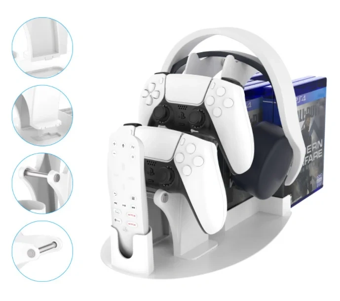 Game Accessories Storage Holder Bracket Stand for Xbox/PS5/PS4/SWITCH Pro Controller Remote Control Headset Stand Holder