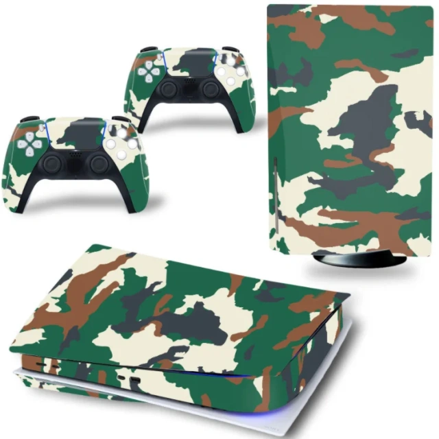 Camouflage Decal Cover Skin Sticker For Play station 5 for PS5 Console + 2 Controller Skin Vinyl Full Cover Decal Sticker Cove