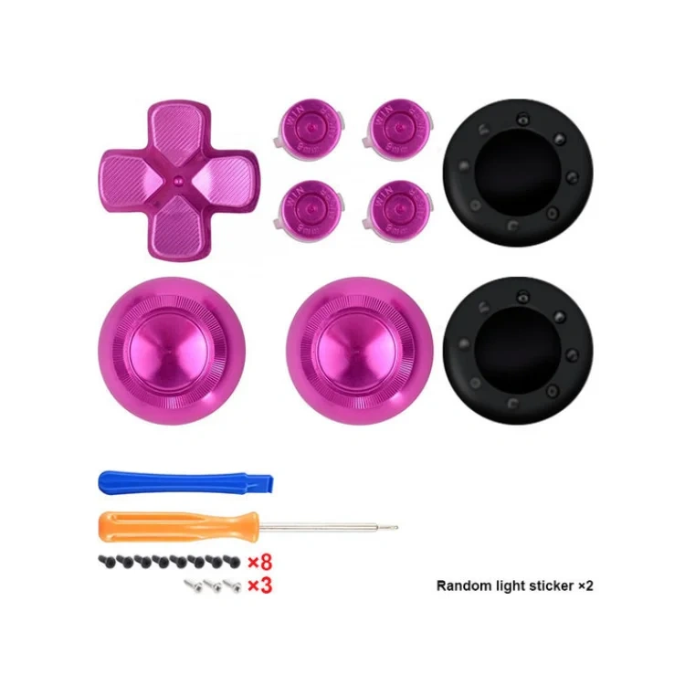 Metal Joystick Analogs Sticks Thumbstick Bullet Buttons for PS5 Controller Buttons Joystick Tools Set