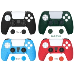 Silicone Rubber Skin Protective Case Thumb Grips Cover for PS5 Controller Accessories Cover Non-slip Case