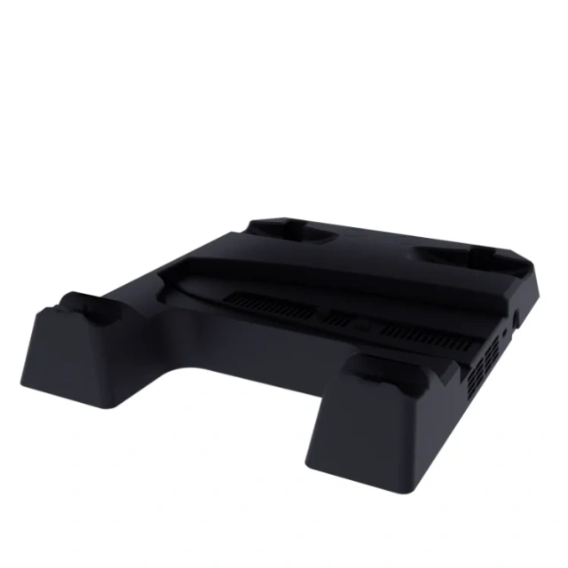 PS5 Slim Stand with Cooling Fan and Dual for PS5/PS VR2 Controller Charger PS5 Charging Station