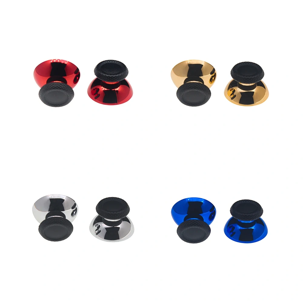 Analog Stick Plating Thumbstick For PS5 Controller Thumbstick Mushroom Joystick Thumb Grip Rocker Cap