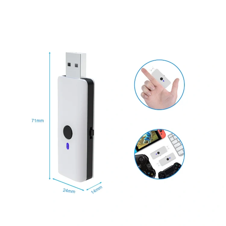 Converter Wired Wireless Controller Adapter For PS5/PS4/Nintendo Switch/PC/PS3 Controller Converter Adapter