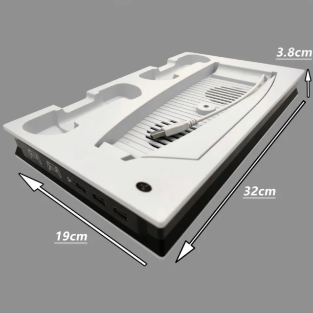 PS5 Controller Charger Station Dock+ Vertical Cooling Fan Stand Magnetic PS5 Charging Dock Station