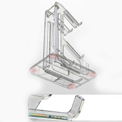 Dual Controller Stand for Xbox One PS5 PS4 Switch Pro Games Controller Holder with RGB Stand Bracket