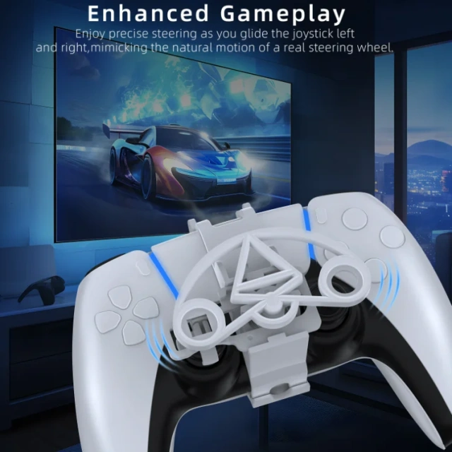 Racing Steering Wheel for PS5 Controller Accessories MINI Game Steering Wheel Gamepad Grip