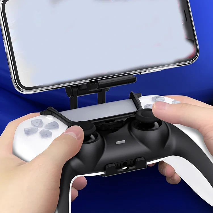 Mobile Phone Gaming Clip Adjustable Bracket Hanger Hook For PS5 Games Controller Phone Grip Holder Mount Stand
