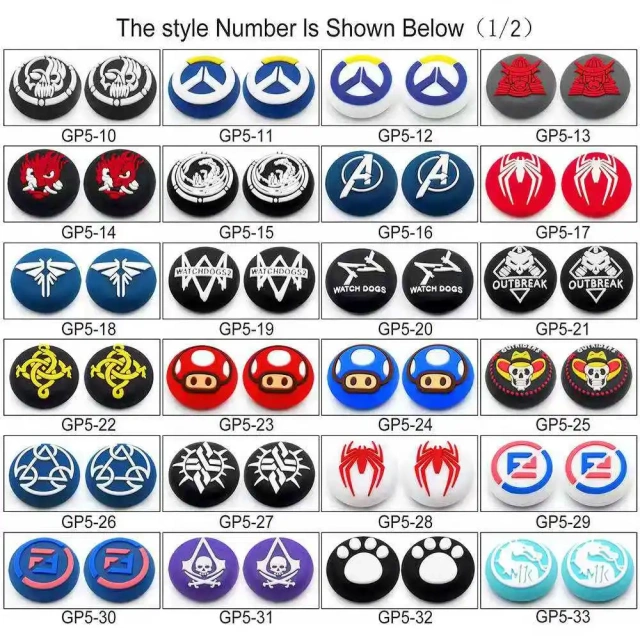 New Silicone Thumb ThumbStick For PS5 Gamepad Grip Joystick Cover Button Accessories