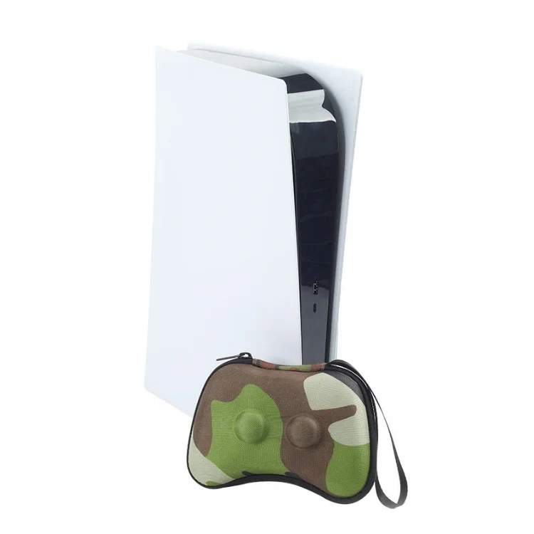 Camouflage Portable Travel Case Eva Storage Bag for PS5 Controller Case Protective Carrying Bag