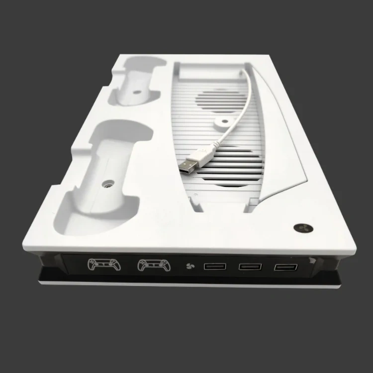 PS5 Controller Charger Station Dock+ Vertical Cooling Fan Stand Magnetic PS5 Charging Dock Station