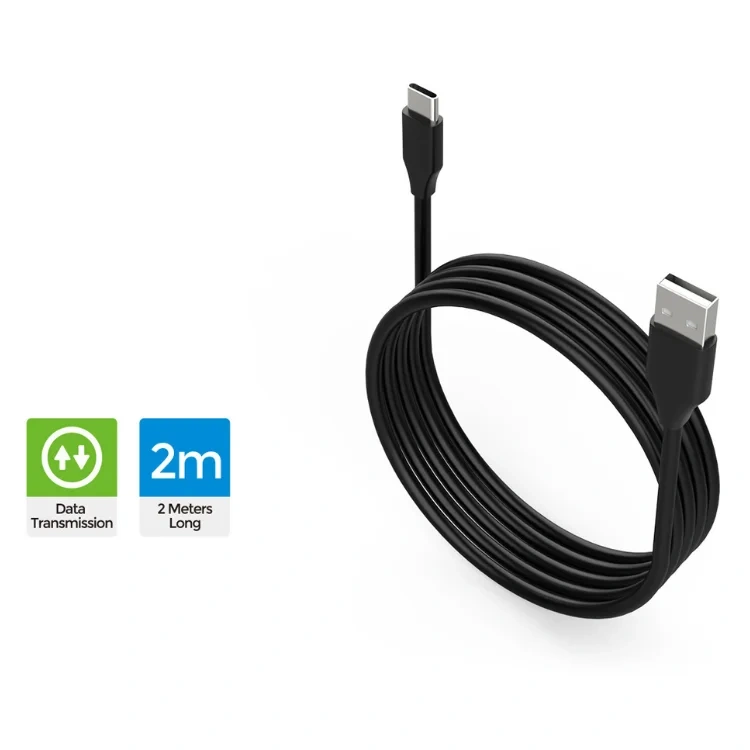2M USB Data Cable Charger Charging Cable Cord for PS5/Xbox/Nintendo Switch Console Controller Charging Cable