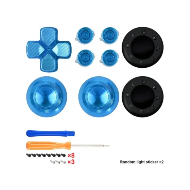 Metal Joystick Analogs Sticks Thumbstick Bullet Buttons for PS5 Controller Buttons Joystick Tools Set