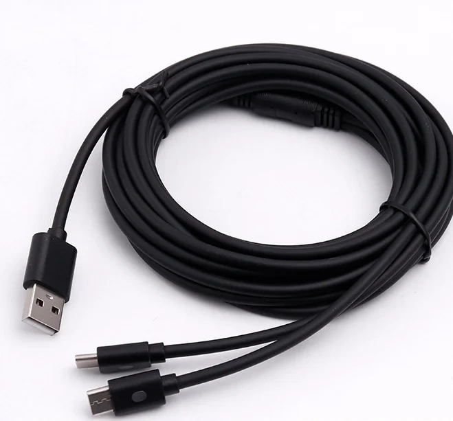 3 Meters Charging Cable For Playstation 5 LED Light Type c 2 in 1 USB Cable For PS5/Xbox Series X/S/Switch Charger USB Cable